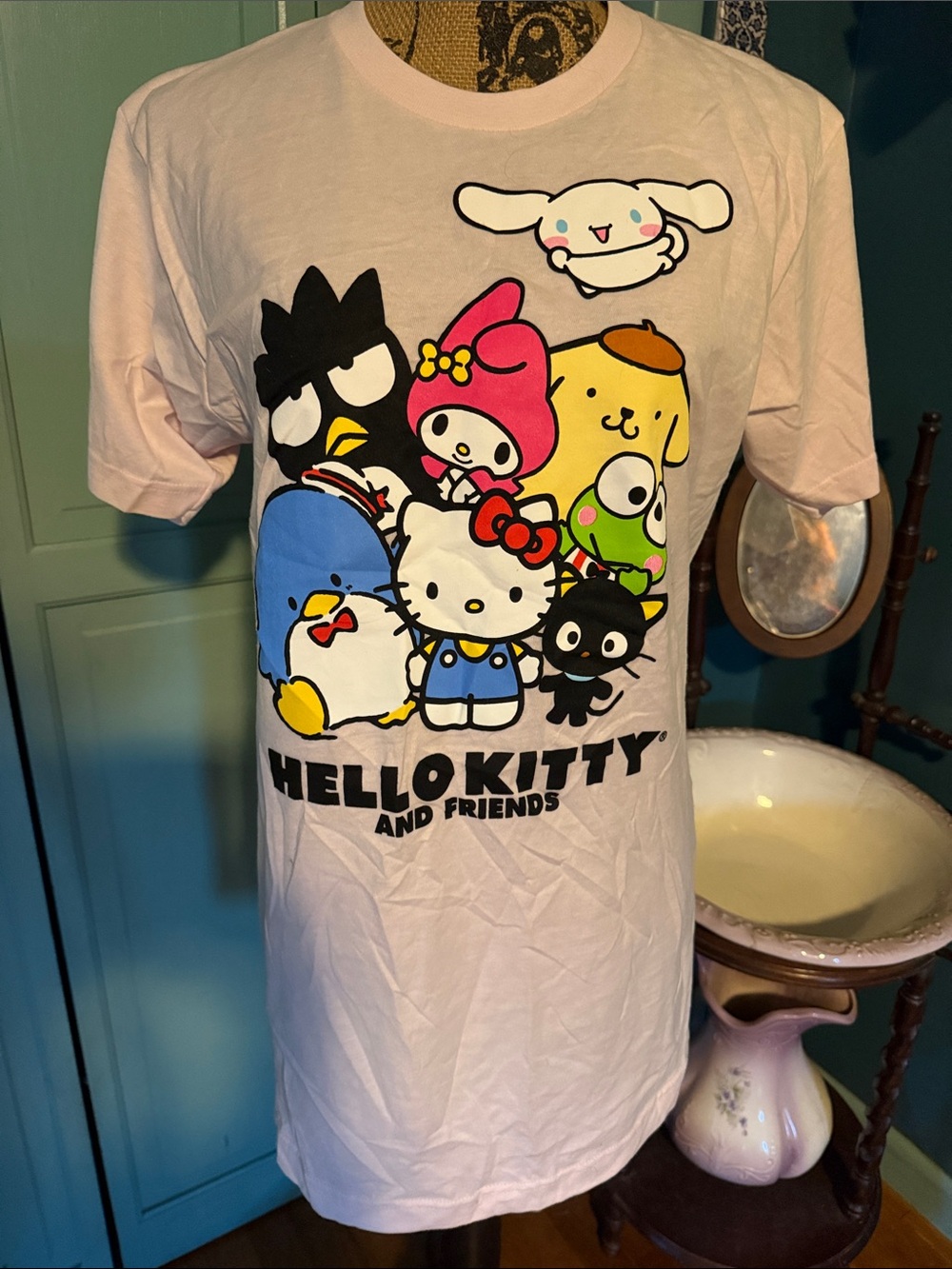 Sanrio Hello Kitty & Friends Graphic Tee in Light Pink
